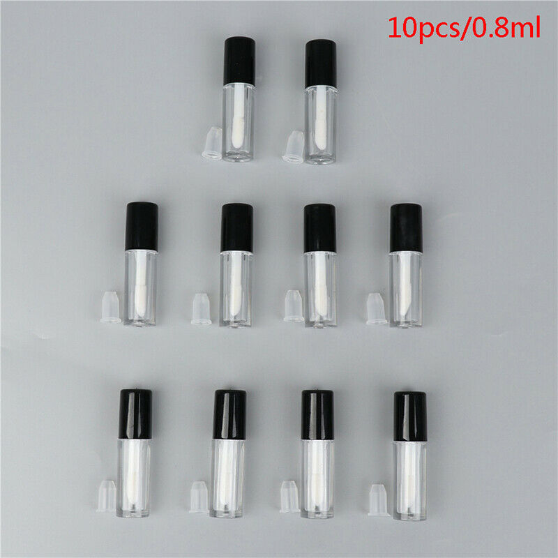 10pcs 0.8ml empty lip gloss tubes lip balm tube lipstick cosmetic containerJ LS