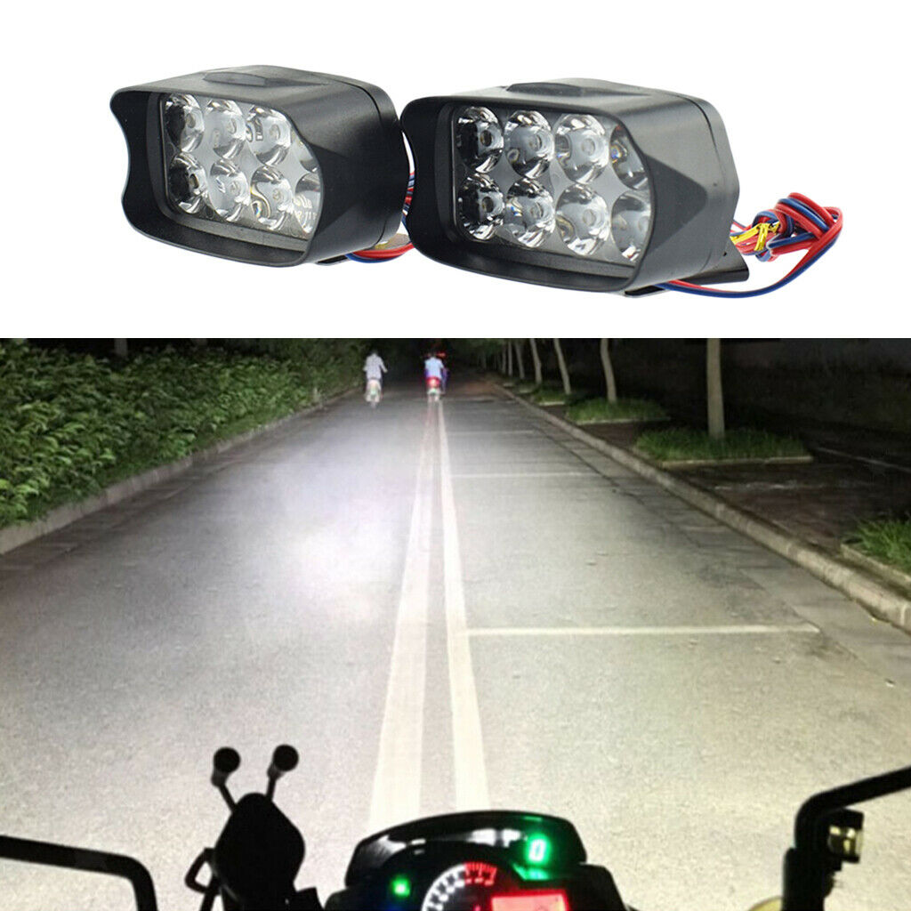 Motorcycles Waterproof 12V LED Dual Auxiliary Spot Lamp 12V 12w Super Bright