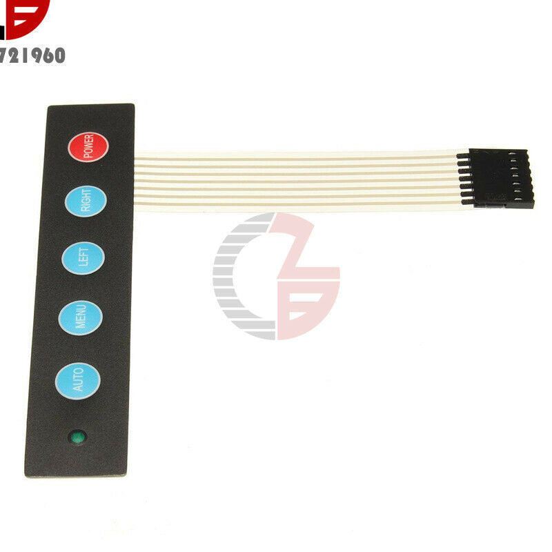 5 Key LED Switch Keypad 1x5 Matrix Array Keyboard Self-Adherence For Arduino