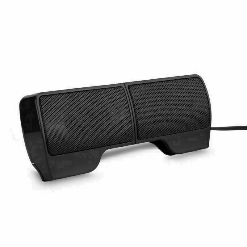 Mini USB Clip-On 2.0 Speakers Stereo For Laptop Notebook Computer PC Portable