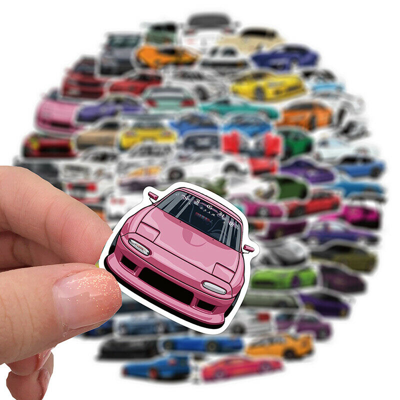 100PCS Classic Sports Car Styling Graffiti Stickers WaterproofW GfBUAU