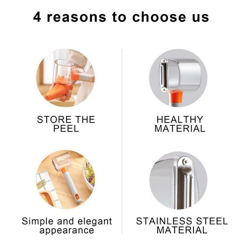 Multifunctional Peeler Kitchen With Container Chopper For Potato Carrot Fruit
