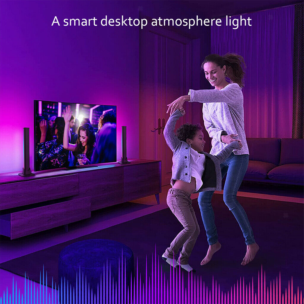 Smart LED Light Bars RGB 7 Color Scene Modes Music Sync for PC Gaming
