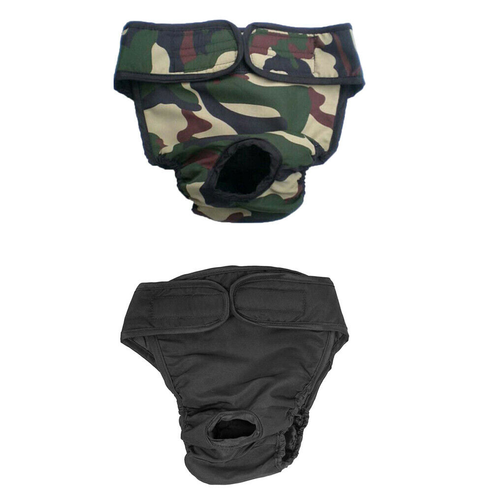 2Pcs Pet Puppy Dog Physiological Pant Female Dog Sanitary Pant Diaper Nappy  L