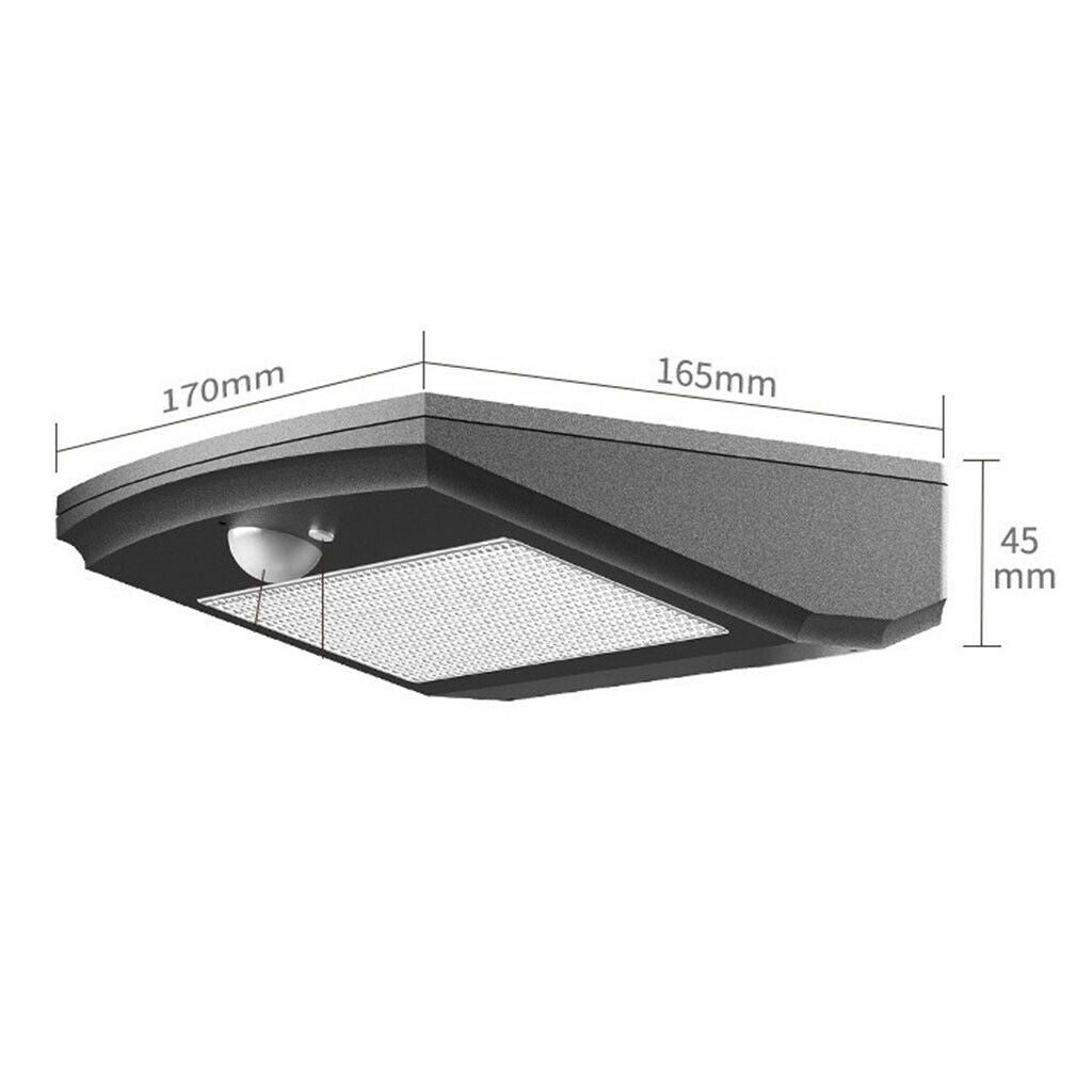 1pc LED Outdoor Solar Wall Light Motion Sensor Solar Lamp Black  White Light
