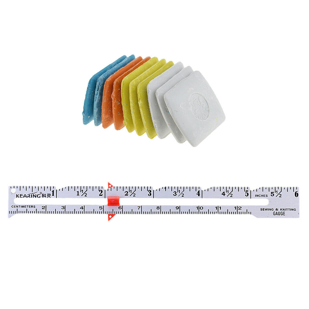 Sewing Measuring Gauge Ruler and Fabric Chalk for DIY Clothing Accessories