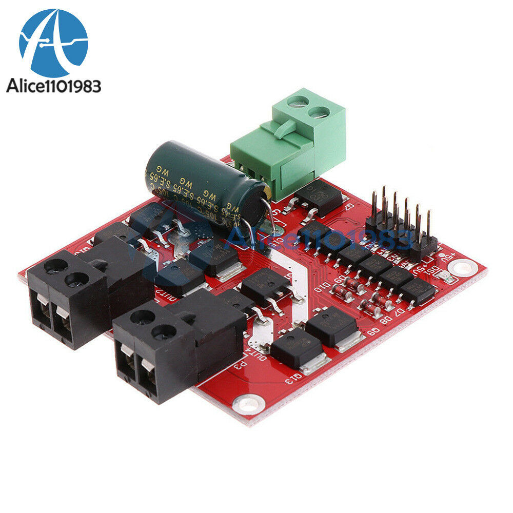 7A 160W 12V/24V Dual DC Motor Driver L298 Module 2 Way PWM Generator LED Tube