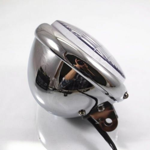 Chrome motorbike Headlight Head Lamp VT VTX VN Boulevard XV Cafe Racer Cruiser
