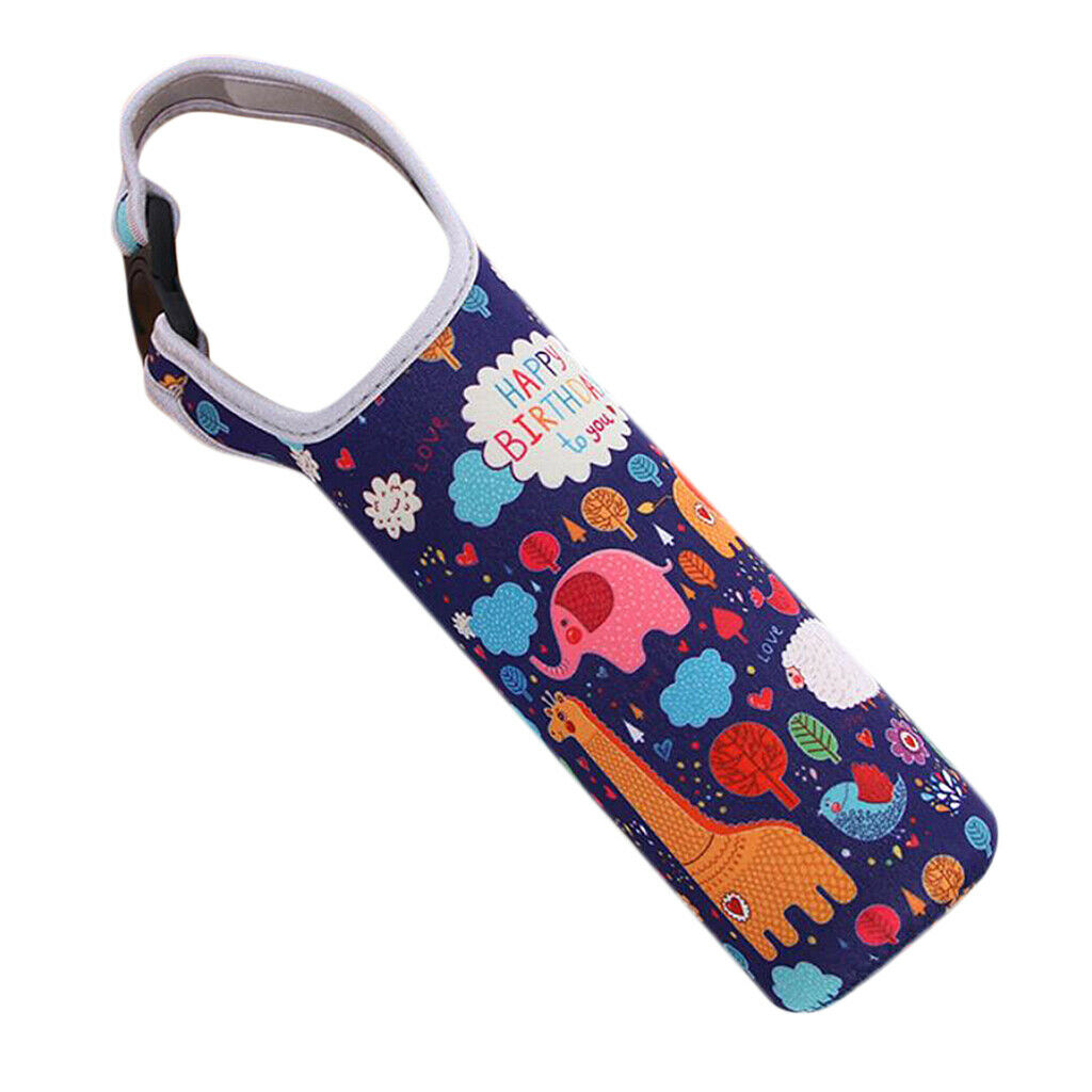 2 Pieces Neoprene Multicolor Vacuum Flask Insulated Cup Bag Holder Carrier