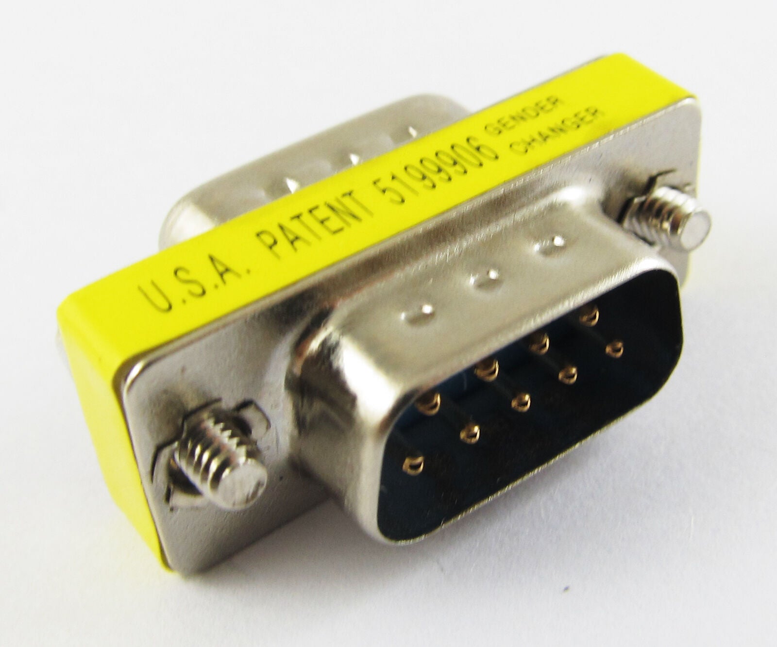 1pc New RS-232 DB9 9-pin Male to D-Sub Male Plug Serial Mini Gender Changer