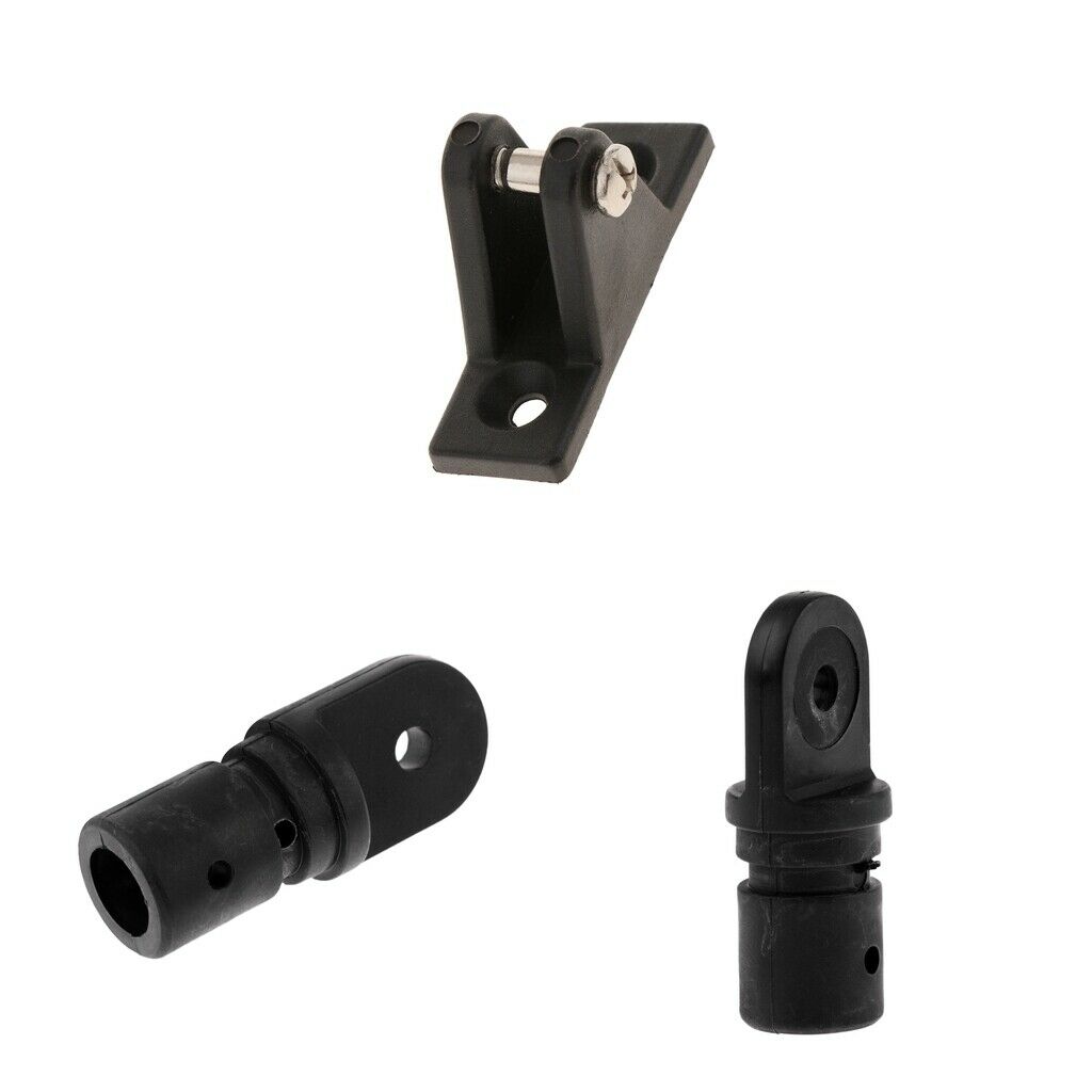 Marine Boat Deck Hinge & Bimini Top Cover Fitting 22mm Insert Tube Eye End