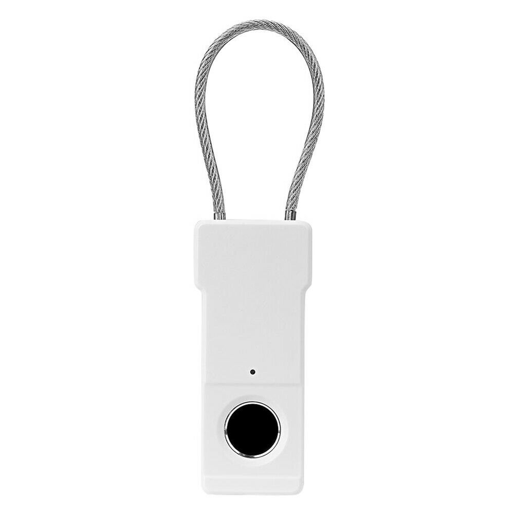 Smart Fingerprint Padlock Mini Security USB Rechargeable Keyless Lock Door