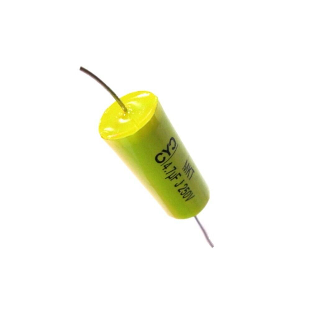 2 Pieces 4.7 UF 250 V Metallized Polyester Film Capacitor for Audio Splitter