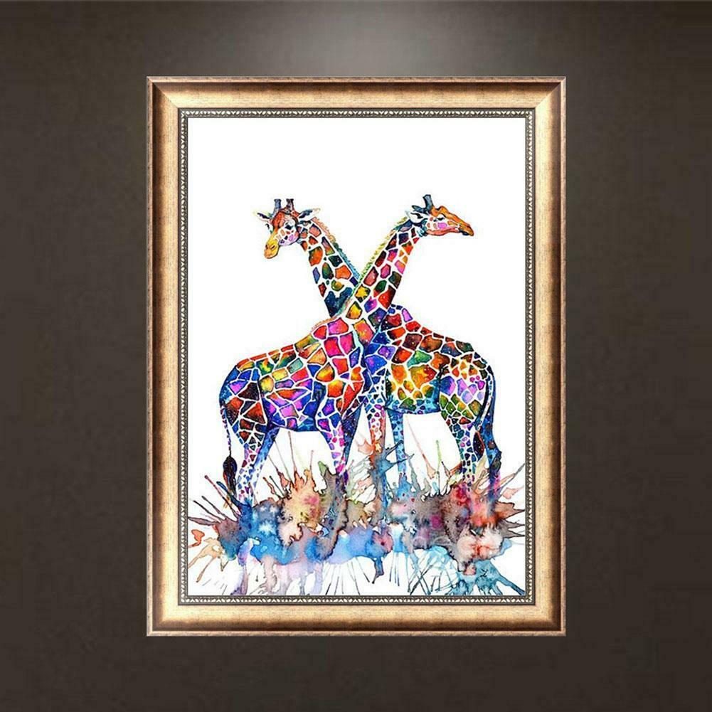 DIY Giraffe Diamond Painting 5D Cross Stitch Embroid Rhinestones Kits Decor  @