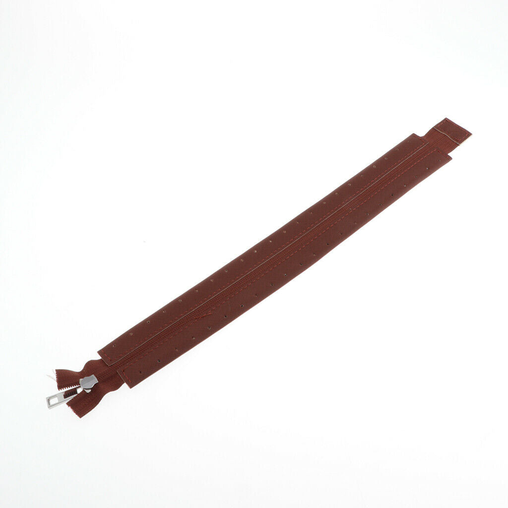 Pu Leather Zipper Tailor for Sewing Handcraft DIY Bag Accessory Coffee