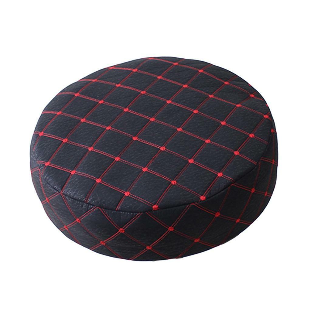 2pcs Black 35cm Bar Stool Cover Round Lift Chair Seat Sleeve Salon