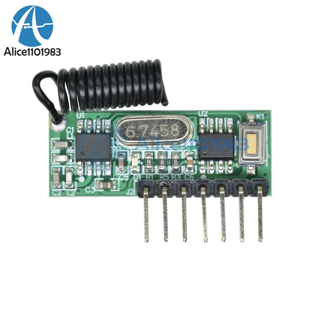 10PCS Wireless 433MHz RF Receiver Remote Control 4 Way Learning Decoder Board