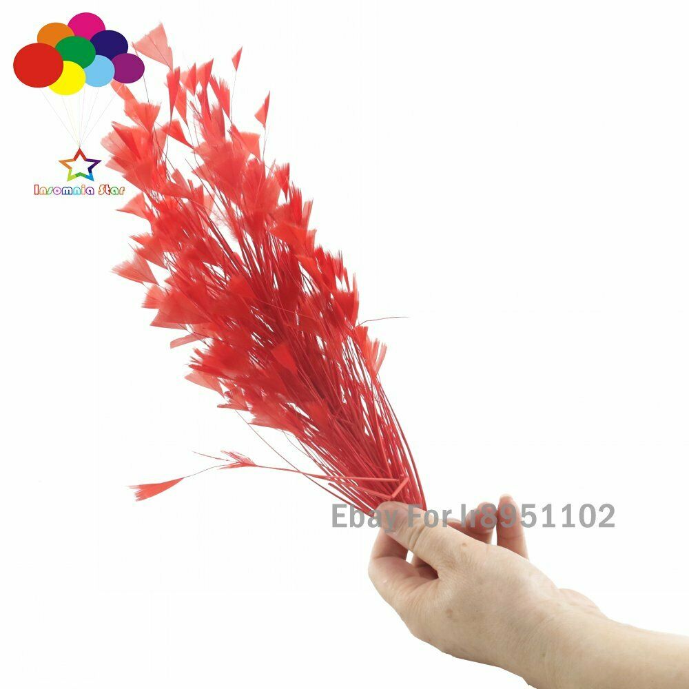 Red 1 Pcs 30CM Turkey Feathers for DIY Jewelry Wedding Party Decoration Corsages