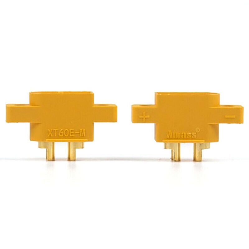 5pcs AMASS XT60E-M Mountable XT60 Male Plug for RC Drone FPV Racing Fixed Bo RM
