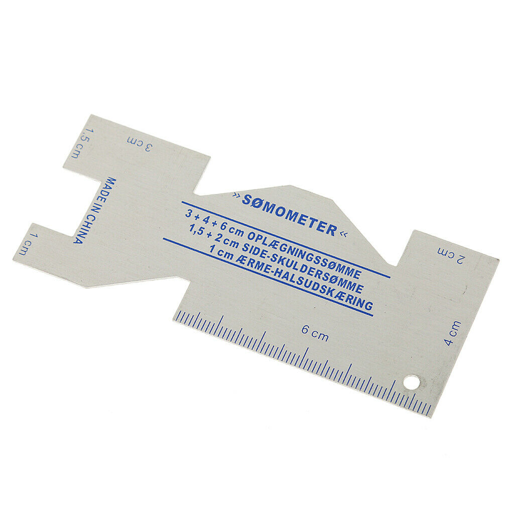 Metal Sewing Measuring Gauge Ruler for Tailor Dressmaker Cutting Fabric Quilting