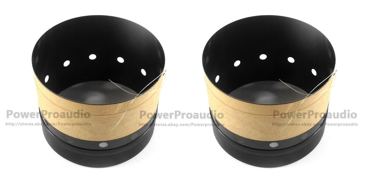 2 pcs of 76mm 3' inch black aluminous bass loudspeaker woofer speaker voice coil