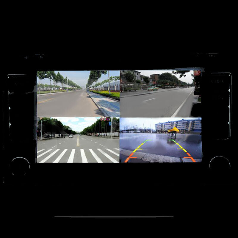 4-Way Front/Rear/Right/Left Parking View Camera Video Switch Combine Control Box