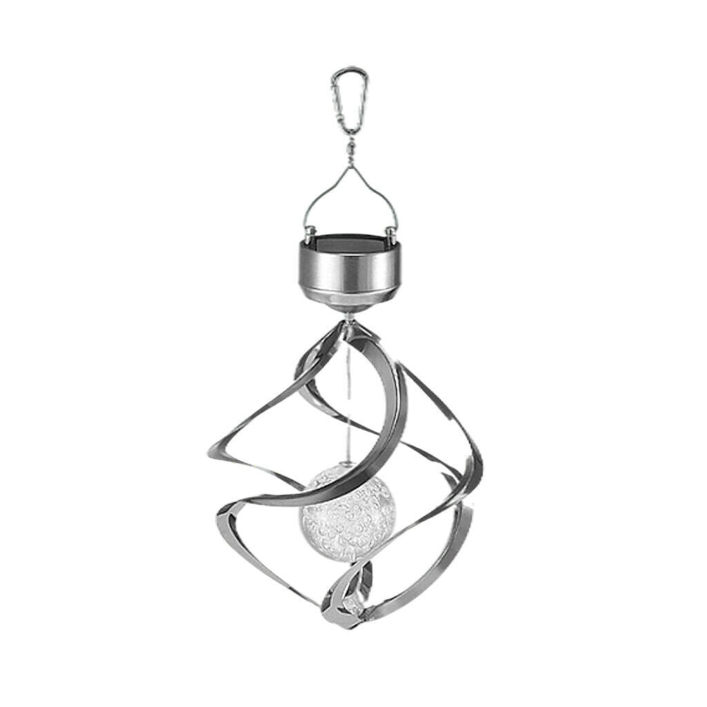 Solar Wind Chimes Outdoor LED Lamp Hanging Windchime Light Home Yard Decor