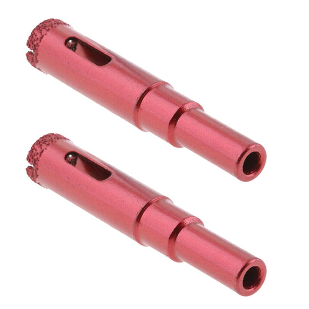 2Pcs Diamond Holesaw Tile Ceramic Glass Marble Glass Drill Bit Cutter - 12mm