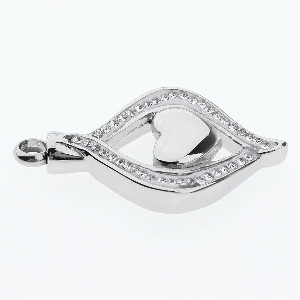 Heart Pet Funeral Cremation Ash Urn Locket Ashed Filler Jar Jewelry Pendant