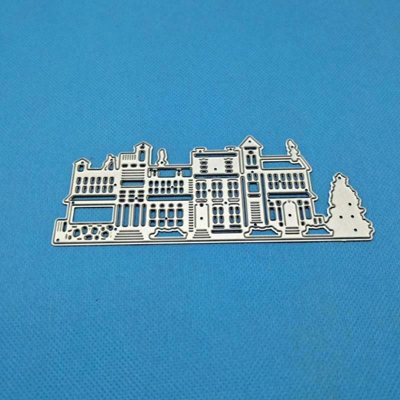 Christmas House Tree Metal Cutting Dies Stencil DIY Scrapbooking Album Paper