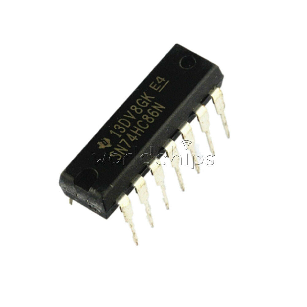 10PCS 74HC86 74HC86N DIP14 DIP-14 TI chip IC