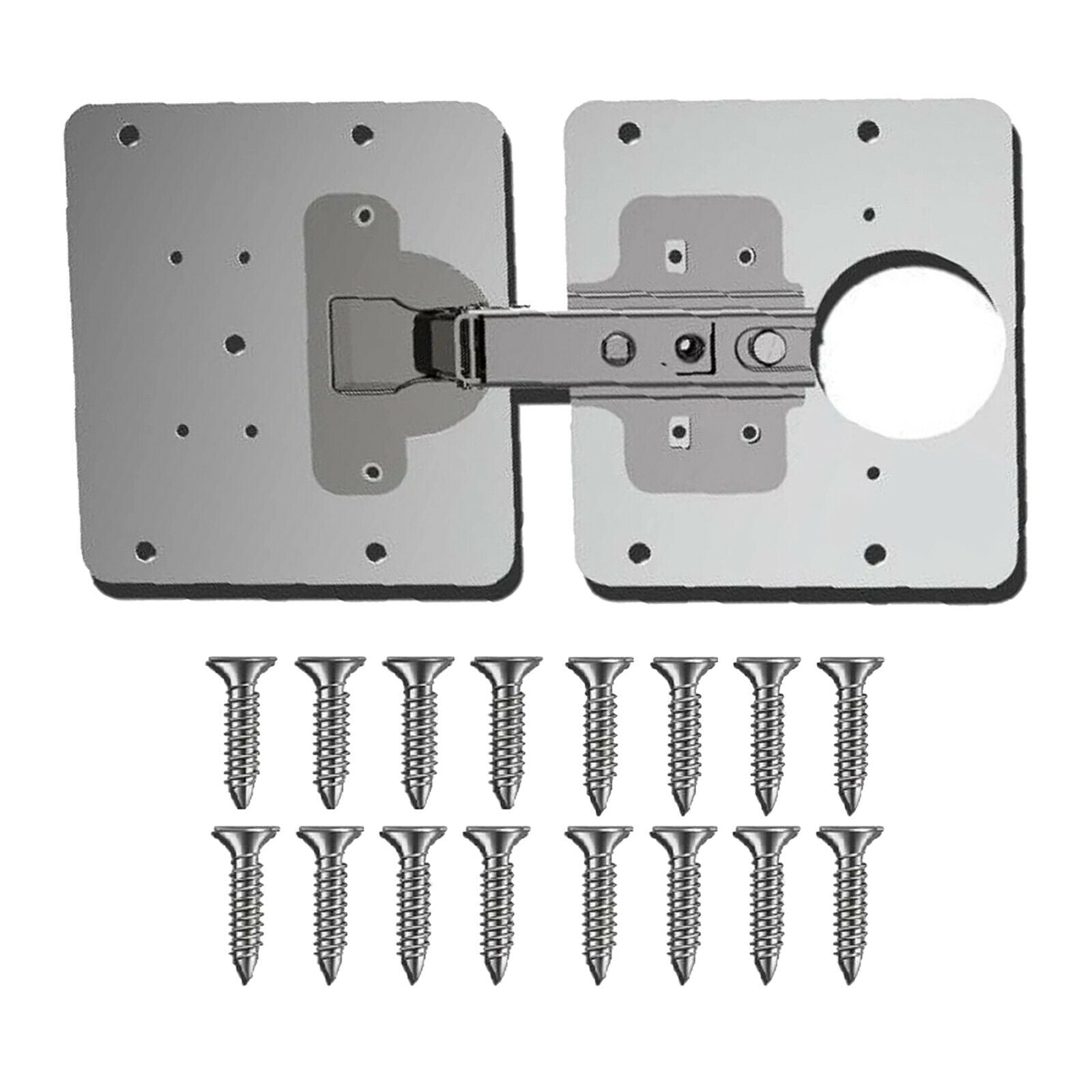 Stainless Steel Cabinet Hinge Repair Plate For Furniture Door Mending Hinges