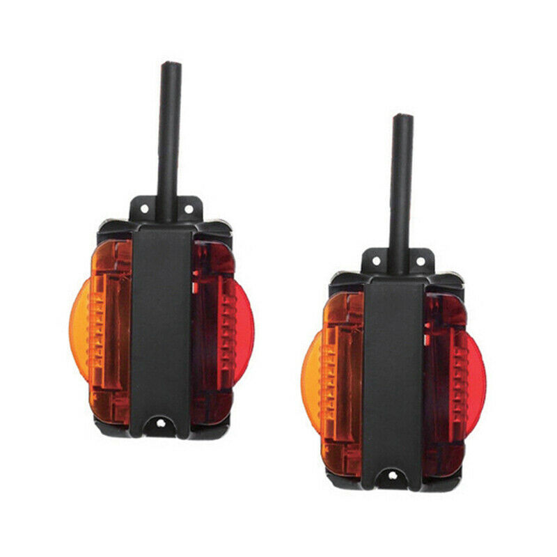 2PCS Truck Trailer Tail 14LED Light Stop Rear Parking Turn Signal Reverse Lamps
