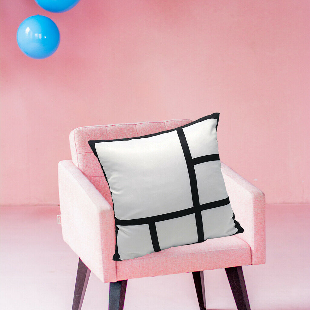 Sublimation Blanks 6 Photo Panel Pillow Case Chair Armchair Cushion Case