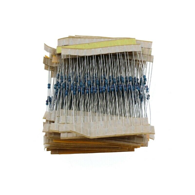 640Pcs 64 Values 1R - 10Mr 1/6W 1% Metal Film Resistors Assorted Kit Set Y3S8