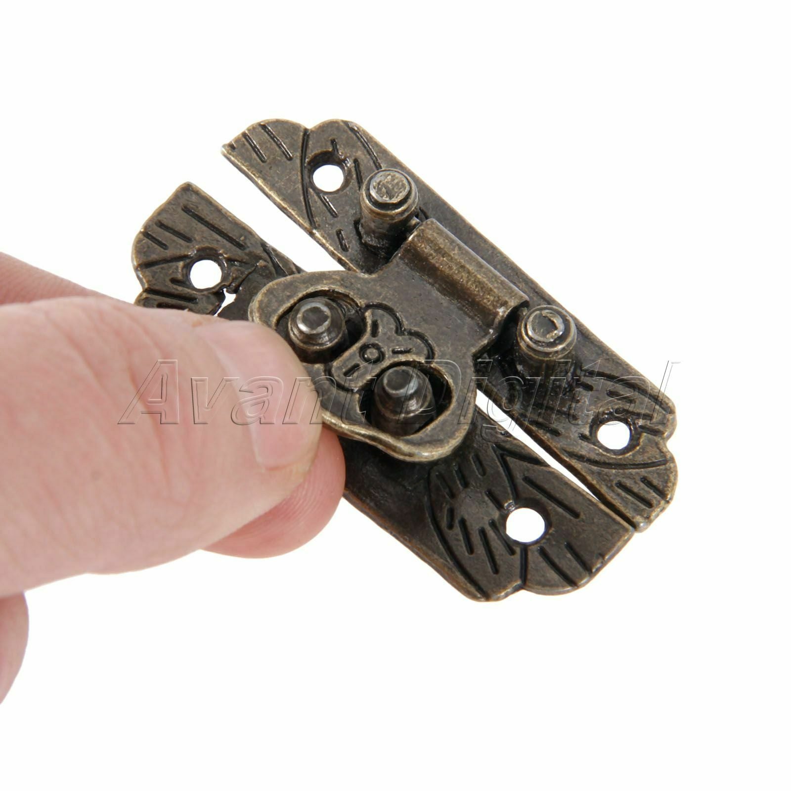 Furniture Hardware Retro Wooden Wine Box Buckle Hasp Zinc Alloy Padlock Latch 5X