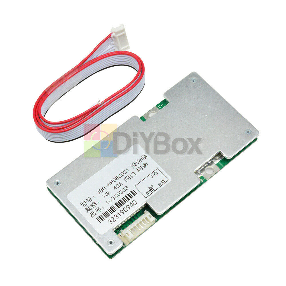 7S 24V 40A Li-ion Lithium Cell Battery Charge Protective Balance Board Module