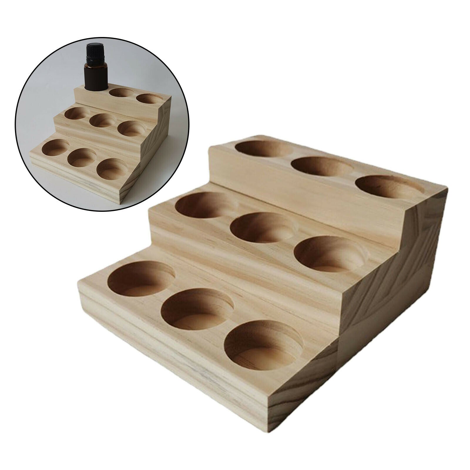 Essential Oil Display Stand Bottles Storage Rack Cosmetic Collection Shelf