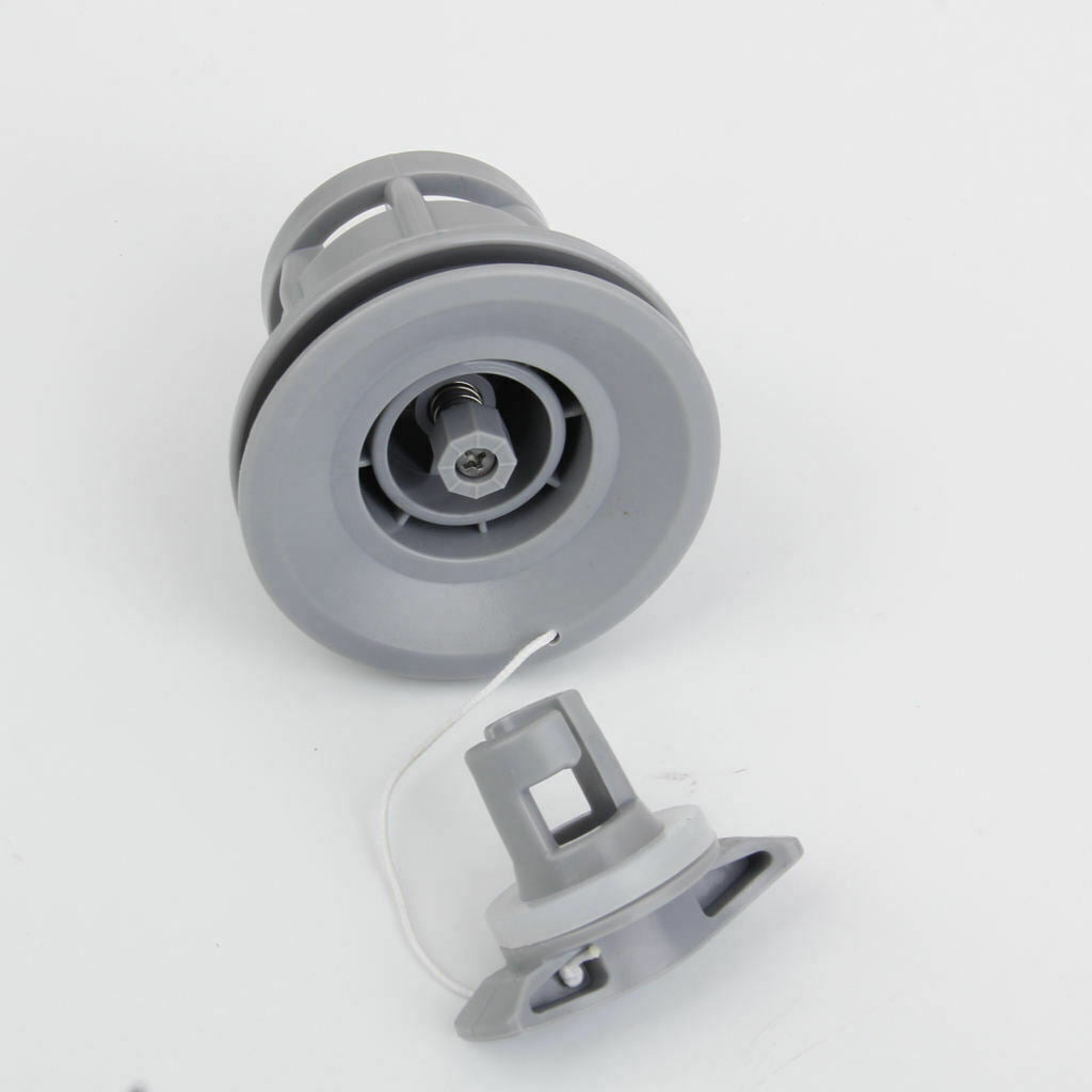 2 Pieces Double seal Grey Air Gas Valve   Nozzle for Inflatable Boat Tender