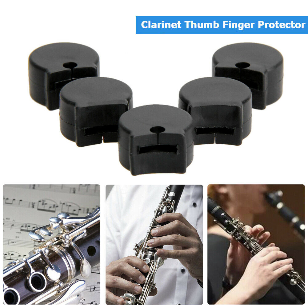 5pcs Clarinet Thumb Cushion Finger Protector Finger Comforter Cover Support @
