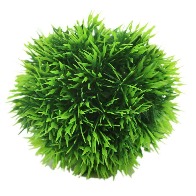 Aquarium Artificial Aquatic Plastic Plants Grass Ball Fish Tank Ornament Decor