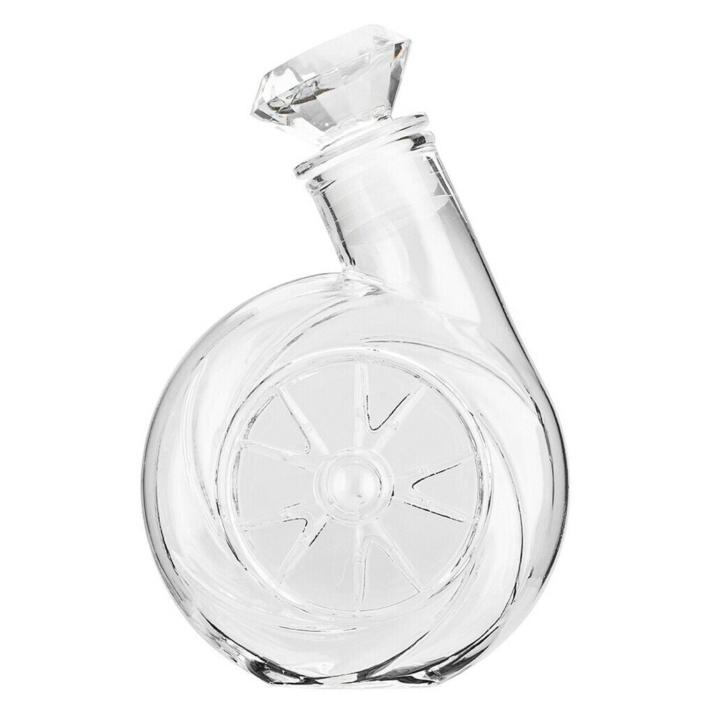 Blower Shaped 500ml Glass Decanter Elegant with Stopper for Wine Water