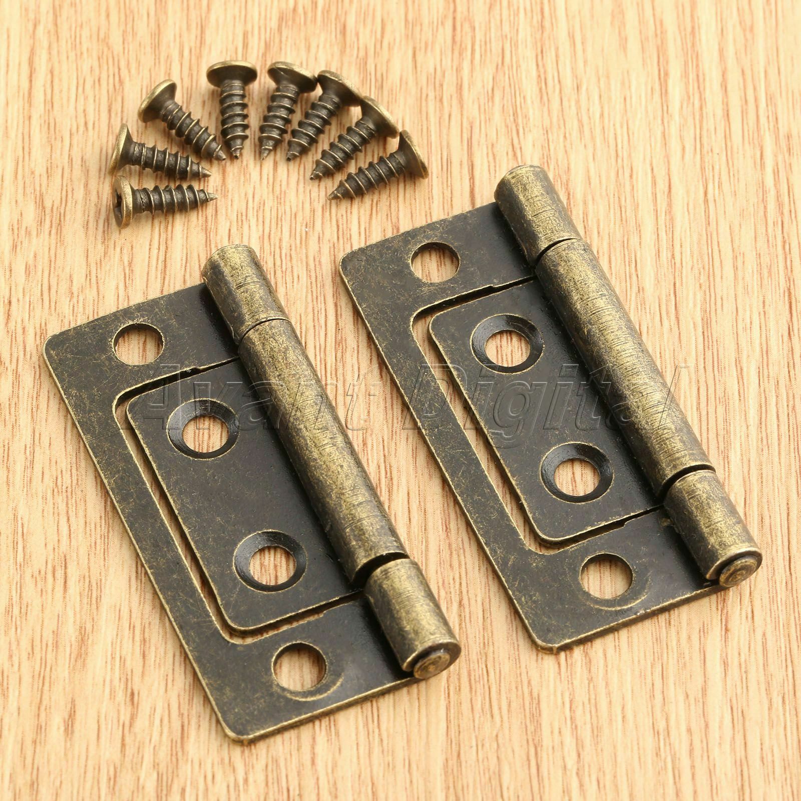 Retro Furniture Cabinet Hinge Wardrobe Cupboard Jewelry Box Door Hinges Hardware