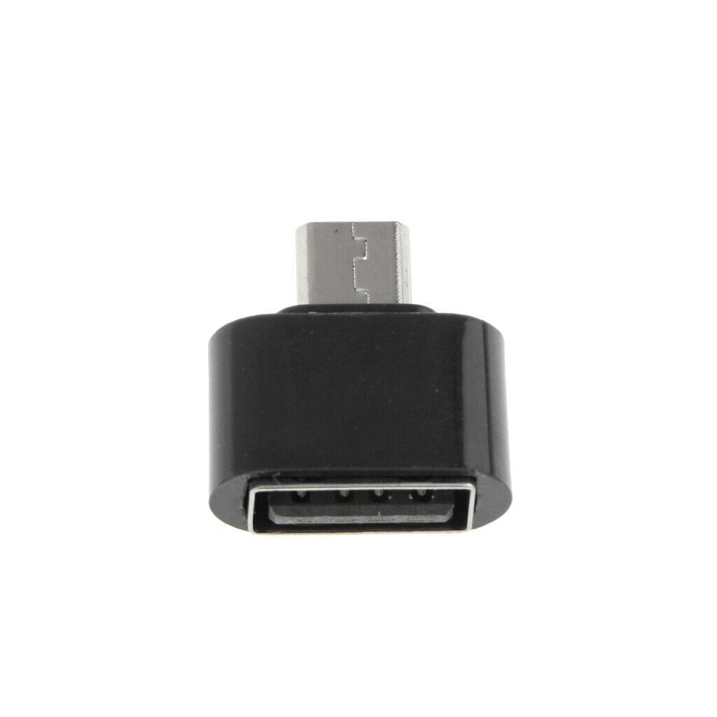 10pcs Micro USB Male to USB 2.0 Female Adapter OTG Converter For Android Black