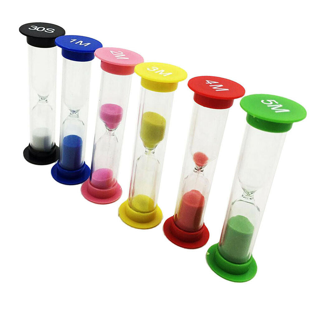 6 x toothbrush clock hourglass egg clock