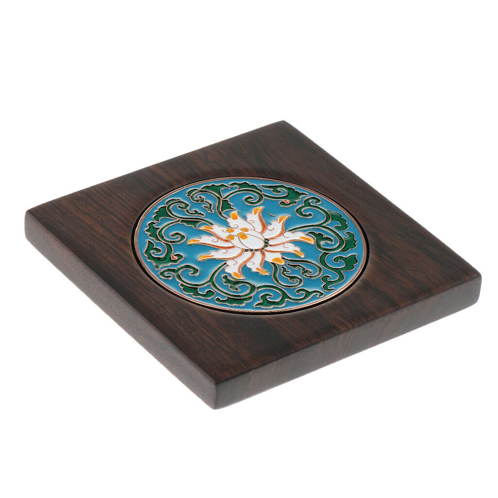 Wood Coaster Saucer Wood Drinks Coffee Cup Mat Pad Tea Cup Placemat Round and