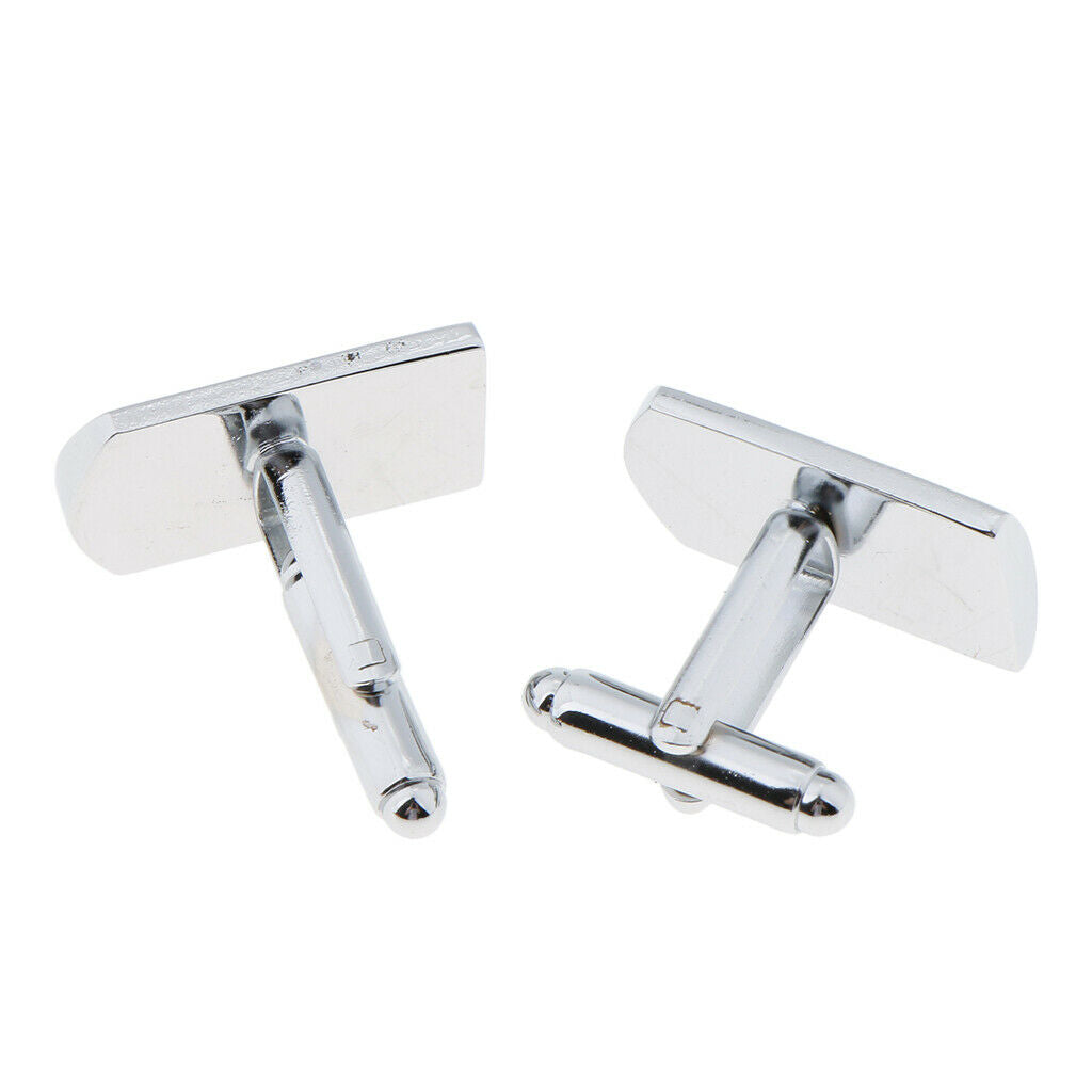 Brushed Brass Formal Business Necktie Shirt Wedding Cufflinks Tie Clip Set 2