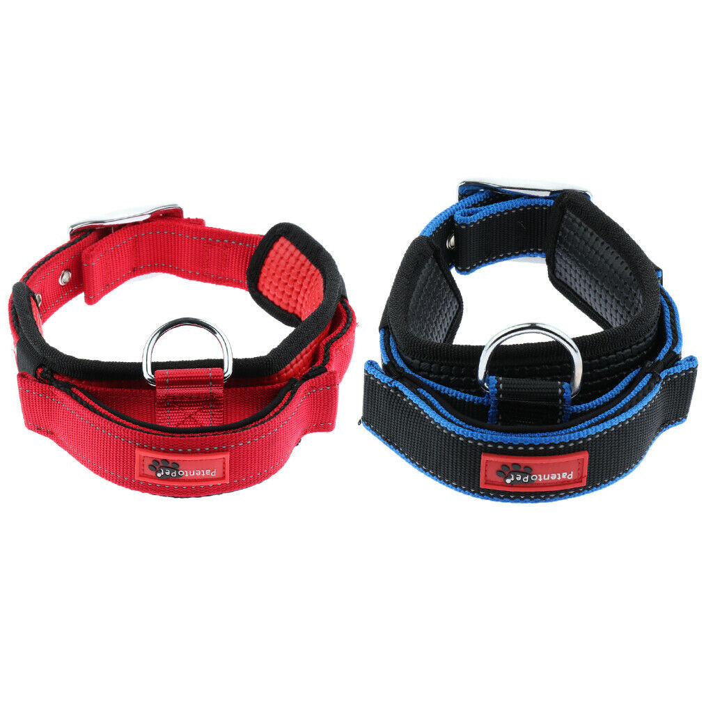 Pet Dog Collar Neck Belt with Adjustable Strap Dog Cat Pet Accessories Red