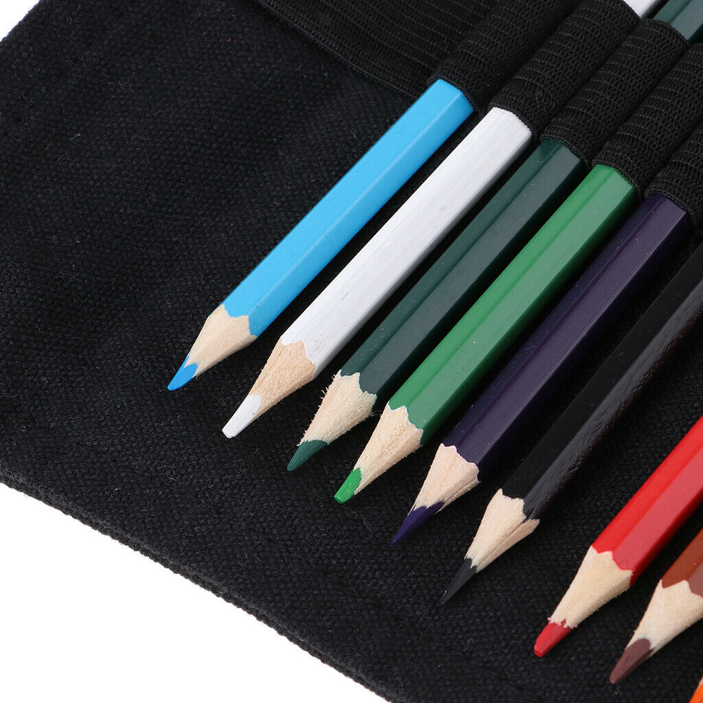 Creative Canvas Large Capacity Color Pencil Bag with Pencil XS