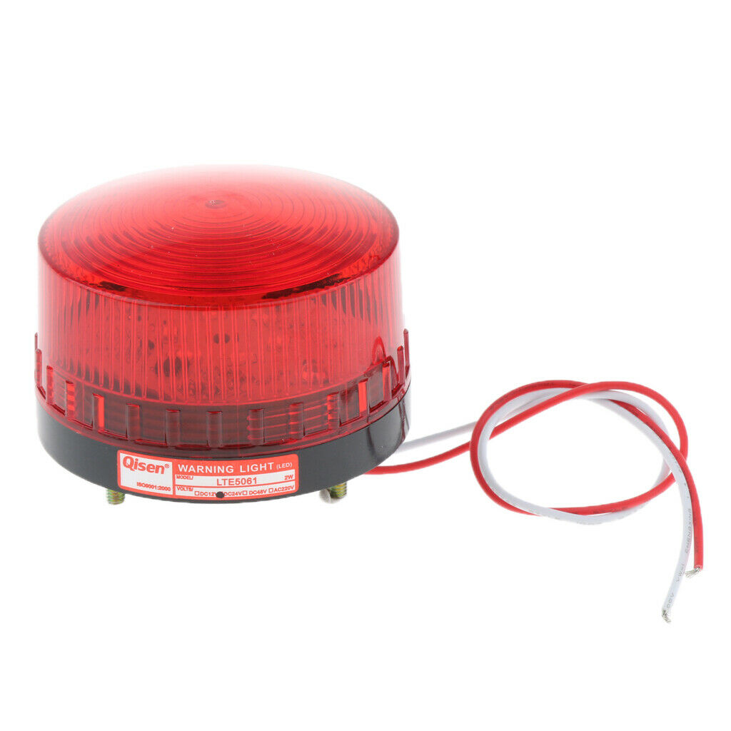 24V Long Work Life Always-on Warning Lights Beacon Lamp Red